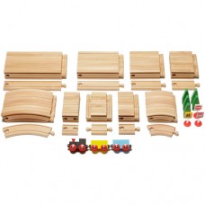 101-Piece Ultimate Expansion Wooden Train Track Pack   552063876